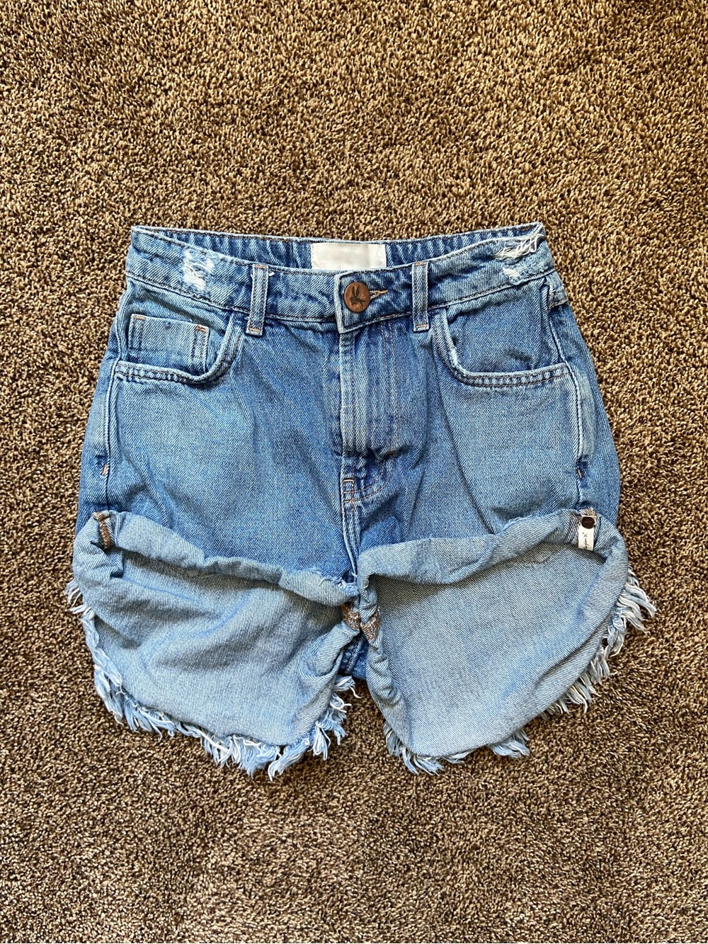 Oneteaspoon Mid Waist Bandit Jean Shorts Size 23